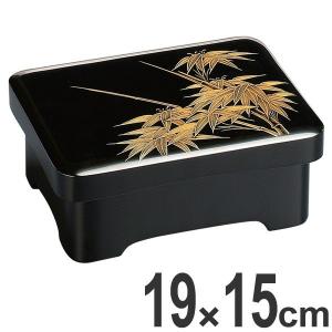 重箱 木製 足付 丼重 黒内朱沈金竹 食器 越前漆器 漆塗 （ お重 丼 どんぶり うな重 脚付き 器 足付き 和食器 ）