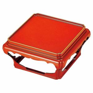 福井クラフト 殿様膳 仁ノ膳 片面タイプ 足付 梨地 松唐草 お膳 業務用