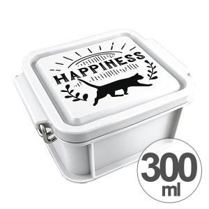 お弁当箱 デザートケース ランチボックス コンテナ型 S HAPPINESS 1段 300ml （ 弁当箱 一段 日本製 おすすめ ）｜colorfulbox