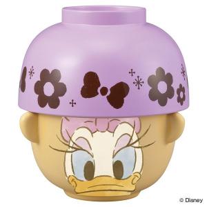 汁椀 茶碗 セット ミニ デイジーダック クレヨンタッチ 磁器 食器 キャラクター （ 食洗機対応 お茶碗 電子レンジ対応 お椀 飯碗 椀 味噌汁椀 ）｜お弁当グッズのカラフルボックス
