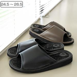 スリッパ フェイクレザーヘルシー （ ルームシューズ ルームスリッパ 健康サンダル ）