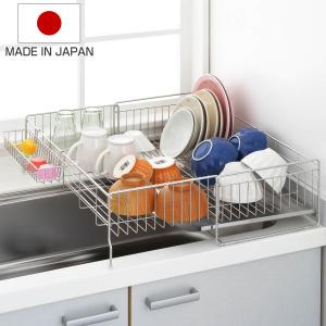 水切りラック シンクサイド 幅の広がる水切り 幅...の商品画像