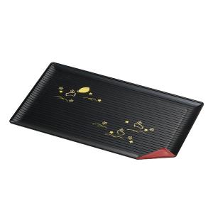 長角盆 トレー 夢うさぎ 漆器 プレート 皿 食器 日本製 （ トレイ お盆