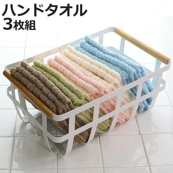 ハンカチ 34×35ｃｍ ハンドタオル ホテルカラー ミニタオル 同色3枚組 （ ウォッシュタオル ...