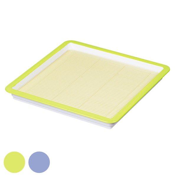 そば皿 角 彩創 プレート すのこ すだれ 皿 食器 和食器 プラスチック 日本製 （ そば ざる ...