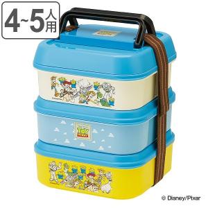 お弁当箱 3段 取り皿付き トイストーリー ランチボックス コンパクト ３段ランチボックス 4500ml （ キャラクター 日本製 ピクニックランチボックス 弁当箱 ）｜colorfulbox