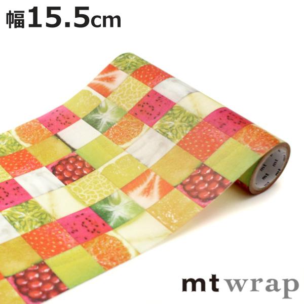 包装紙 ラッピングシート mt wrap s フルーツタイル・トロピカル 幅15.5cm （ マステ...