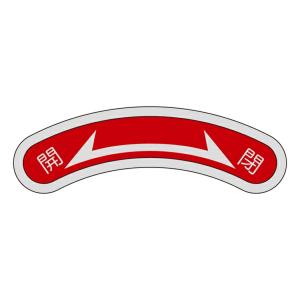 日本緑十字社 機器銘板 「 回転方向 右矢印 」 機器101 アルミ 日本製