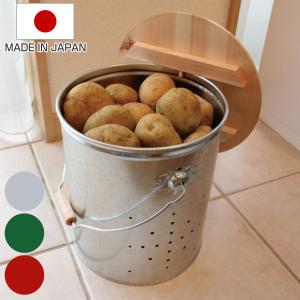 野菜ストッカー　野菜収納　野菜保存　カントリー　パイン材 OBAKETSU（オバケツ） 野菜ストッカー 小サイズ 日本製 キッチン