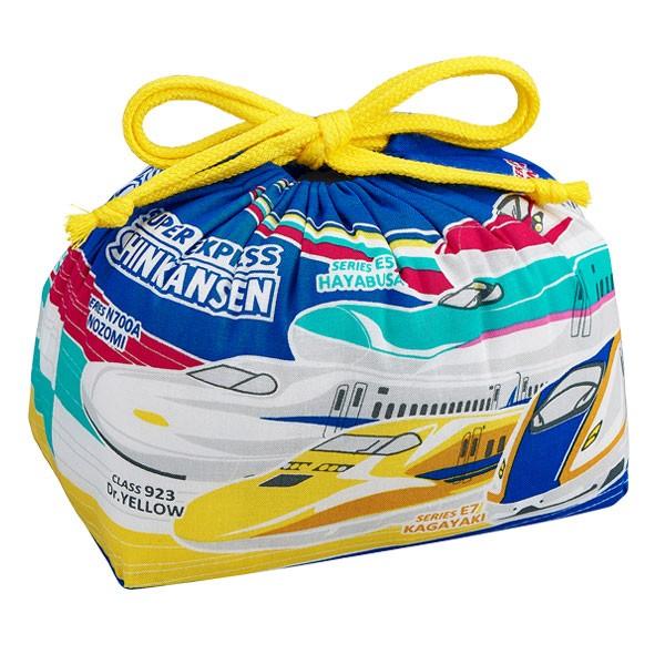弁当袋 新幹線 お弁当袋 巾着 ランチ巾着 子供 （ 幼稚園 保育園 巾着袋 給食袋 ランチボックス...