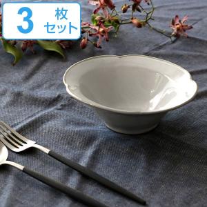 ボウル 16cm オーバル プリンセス Calin 皿 洋食器 陶器 日本製 同色3個セット （ 電子レンジ対応 食洗機対応 リム皿 木瓜 輪花 お皿 小鉢 ）｜colorfulbox