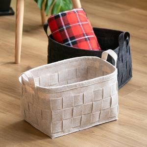 ちどり産業 バスケット ベージュ 36×26×H23cm