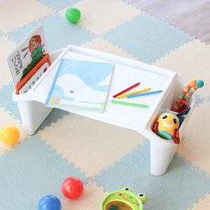 机 子供用 デスク テーブル 軽量 チャイルドデスク プラス プラスチック製 日本製 （ 子供 子ども用 キッズ 幼児 白 ホワイト 滑り止め ）