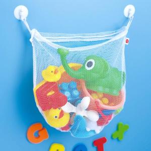 おもちゃ 収納 おもちゃが洗える収納バッグ メッシュ お風呂 （ 袋 吸盤 風呂 片づけ ネット おもちゃ入れ 洗える ）｜colorfulbox