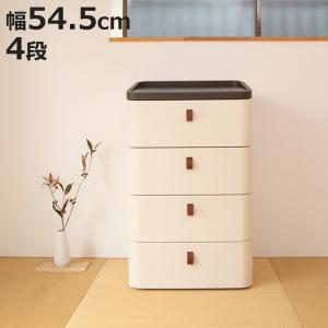 サンカ ロイヤルドロアー 5段RD-545WH／DBR 1個 サンカ ロイヤルドロアー チェスト 5段 幅54.5cm アースホワイト RD