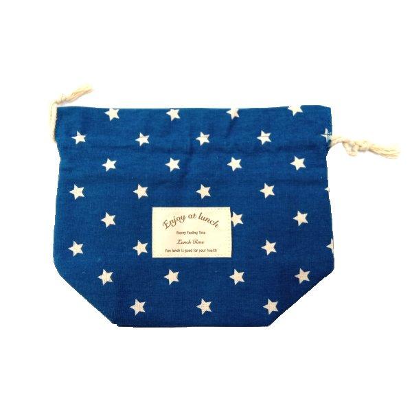 弁当袋 保冷 お手軽巾着袋 スター （ 保冷巾着 お弁当袋 巾着袋 保冷バッグ バッグ お弁当入れ ...