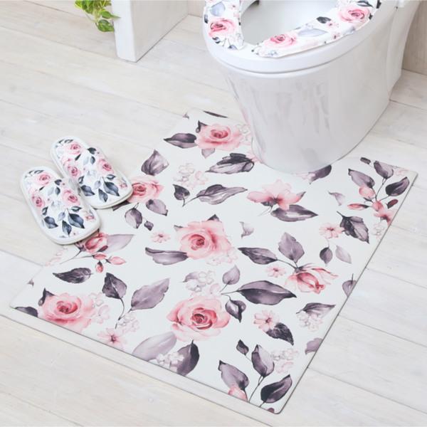 トイレマット 75×60ｃｍ ドローレスPVCトイレマット 胴長 拭ける （ PVCトイレマット 胴...