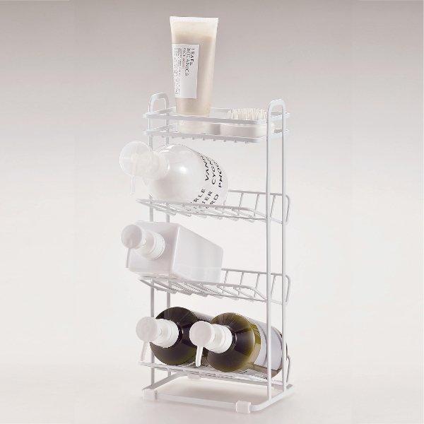 ディスペンサースタンド 4段 スパージュ ボトルスタンド ディスペンサーラック シャンプー （ バス...