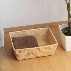 国産 籐 脱衣かご ( ラタン 籐製 ラタン製 おしゃれ 風呂 ランドリー