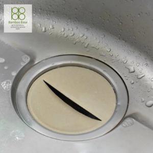 排水溝カバー Lサイズ 13.5〜14.5cm 竹粉 抗菌 排水口用フタ