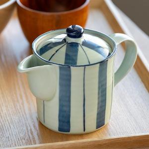 急須 400ml 染十草 茶こし付き ポット ティーポット 陶器 （ 食洗機