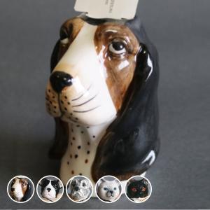 花瓶 一輪挿し フラワーベース 犬 猫 タグ付 （ 花びん 花器 アニマル