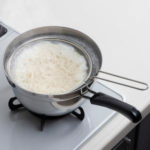 ザル 20cm ステンレス製 日本製 ゆであげ...の詳細画像1