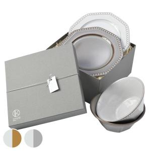 ギフトセット 食器 プレート ボウル ペアギフト Roots Colline 磁器 美濃焼 日本製 （ 食洗機対応 電子レンジ対応 食器セット ペア リム皿 白 グレー 耐熱 ）