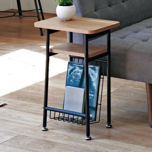 弘益 サイドテーブル 高さ56cm ミルド ソファサイド ベッドサイド