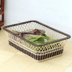 ラタン 脱衣かご 幅55cm 籐 ランドリーバスケット （ かご 脱衣カゴ