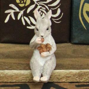 リス レトロ アンティーク風 昭和レトロ 置物 樽かつぎ 力持ち
