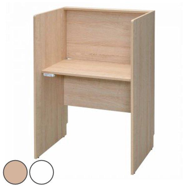 （法人限定） デスク PCブースデスク2 基本 幅80cm コンセント付き 個別ブース オフィスデス...