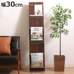 木彫り マガジンラック 法人限定） 木製 マガジンラック 幅55cm （ パンフレットスタンド 絵