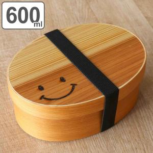 お弁当箱 1段 600ml 曲げわっぱ 日本製 網代 丸型 日本の弁当箱 木製
