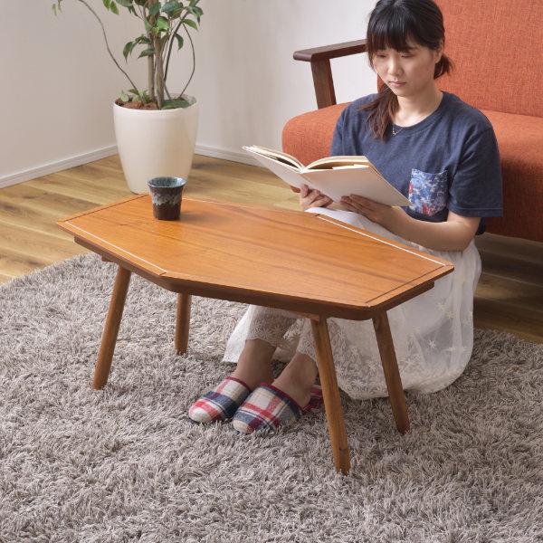 こたつ 幅80cm コンパクト コタツ テーブル 木製 天然木 小さい 炬燵 机 （ こたつテーブル...