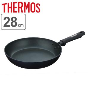 フライパン 28cm IH対応 サーモス thermos キッチンプラス KITCHEN＋ プラズマ超硬質コート （ ガス火 直火 ih 浅型フライパン アルミフライパン 28センチ ）