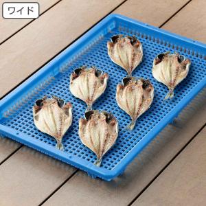 ワイドバスケット 77×50.5cm （ 干し バスケット カゴ かご 日干し ザル ざる 干物用 調理 料理 プラスチック製 ）