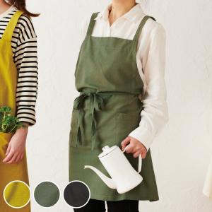 エプロン ソル 無地 綿100％