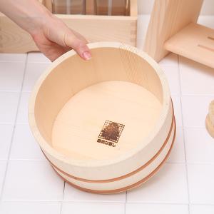 風呂桶 桧 片手桶 日本製 約φ15×高さ約23cm(持ち手を含む) ( 1個