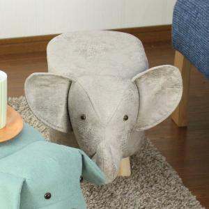 ミヤグチ企販 アニマルスツール ゾウ 座面高28cm スツール オットマン
