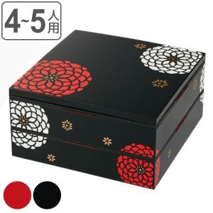 HAKOYA ミニ重箱 ミニお重珍味角 160ml 梅扇面 内朱塗 日本製 : ハコヤ