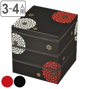 重箱 弁当箱 3段 3900ml 18cm角 3人 4人 三段重 百華 （ お重 お重箱 御重 三段 3段重 日本製 ）｜colorfulbox