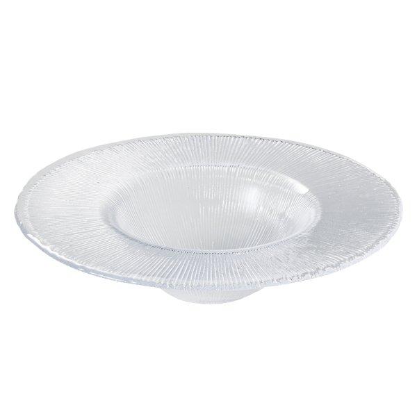 ボウル 22cm リムボウル M.STYLE フィラ 皿 食器 ガラス製 （ 中鉢 丸 ラウンド リ...