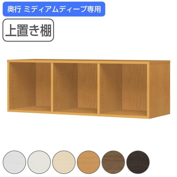 専用上置き棚 チョイスグリッドラック 3列タイプ 幅116.8cm ミディアムディープ用 （ 上置き...