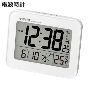 MAG T 776WH Z 手のひらサイズの電波時計 MAG電波目覚まし時計