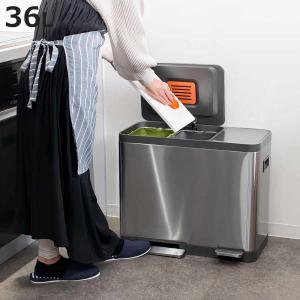 DULTON（ダルトン） ゴミ箱 2分別 30L おしゃれ アメリカン ステンレス