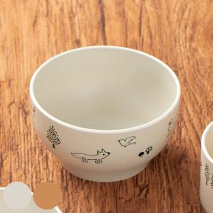 どんぶり 12.5cm 森の仲間たち プラスチック （ 食洗機対応 電子レンジ