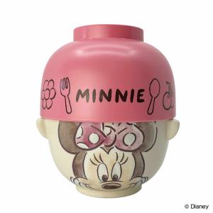 汁椀 茶碗 セット ミニーマウス 水彩タッチ 磁器 プラスチック （ 食洗機対応 お椀 ボウル お茶碗 飯椀 ライスボウル ちゃわん 食器 子ども用食器 ）