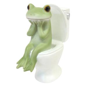 置き物 トイレとカエル Copeau コポー （ カエル コポタロウ 置物 玄関