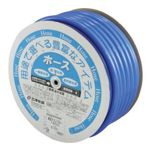 カクイチ 耐圧耐寒散水ホース 内径15mmx長さ50m 緑透明糸入り